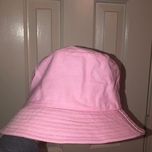 Pink bucket hat